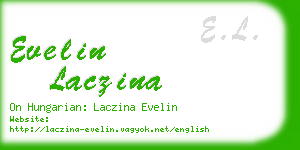 evelin laczina business card